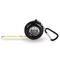 Harlequin & Peace Signs 6-Ft Pocket Tape Measure with Carabiner Hook - Front