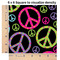Harlequin & Peace Signs 6x6 Swatch of Fabric