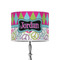 Harlequin & Peace Signs 8" Drum Lamp Shade - Poly-film (Personalized)