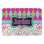 Harlequin & Peace Signs Anti-Fatigue Kitchen Mat (Personalized)