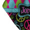Harlequin & Peace Signs Bandana Detail