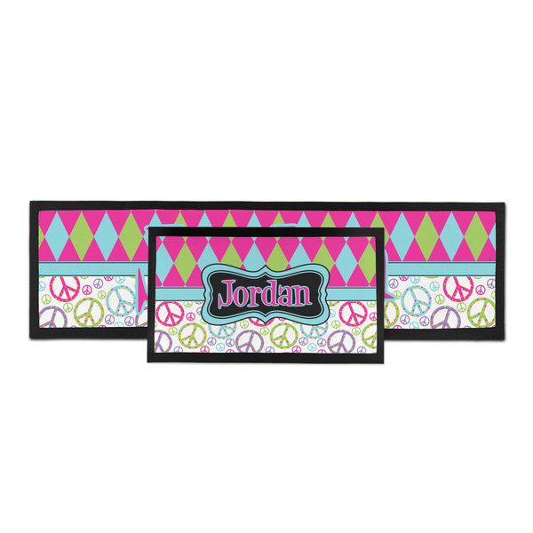Harlequin & Peace Signs Bar Mat - Parent Main