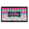 Harlequin & Peace Signs Bar Mat - Small (Personalized)