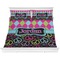 Harlequin & Peace Signs Comforter Set - King (Personalized)