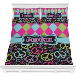 Harlequin & Peace Signs Comforters (Personalized)
