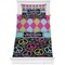 Harlequin & Peace Signs Bedding Set (Twin)