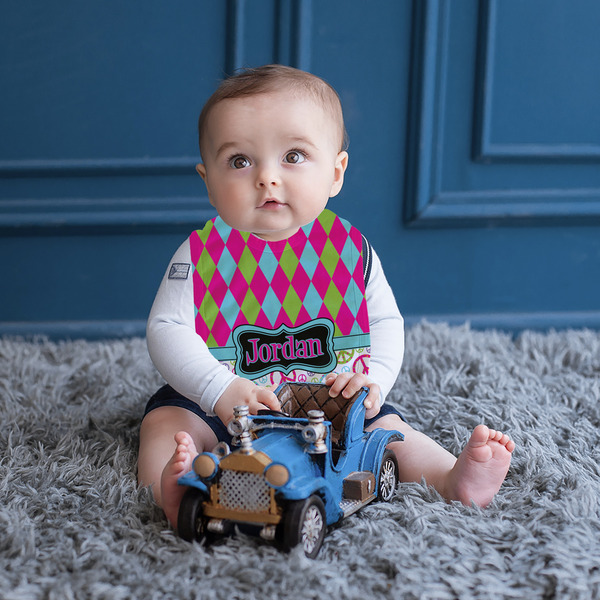 Harlequin & Peace Signs Bib Lifestyle Boy