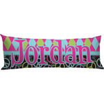Harlequin & Peace Signs Body Pillow Case (Personalized)