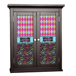 Harlequin & Peace Signs Cabinet Decal - Custom Size (Personalized)