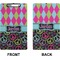 Harlequin & Peace Signs Clipboard (Legal) (Front + Back)