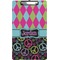 Harlequin & Peace Signs Clipboard (Legal Size) (Personalized)