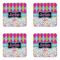 Harlequin & Peace Signs Coaster Set - APPROVAL