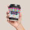 Harlequin & Peace Signs Coffee Cup Sleeve - LIFESTYLE