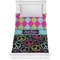 Harlequin & Peace Signs Comforter - Twin XL (Personalized)