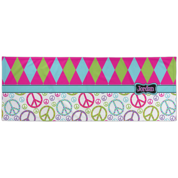 Harlequin & Peace Signs Cooling Towel- Approval