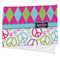 Harlequin & Peace Signs Cooling Towel (Personalized)