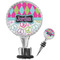 Harlequin & Peace Signs Wine Bottle Stopper (Personalized)