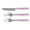 Harlequin & Peace Signs Cutlery Set - FRONT