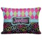 Harlequin & Peace Signs Decorative Baby Pillow - Apvl