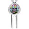 Harlequin & Peace Signs Golf Divot Tool & Ball Marker (Personalized)