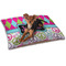 Harlequin & Peace Signs Dog Bed - Small LIFESTYLE