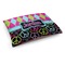 Harlequin & Peace Signs Dog Bed - Medium w/ Name or Text
