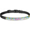 Harlequin & Peace Signs Dog Collar - Large - Front