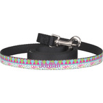 Harlequin & Peace Signs Dog Leash (Personalized)