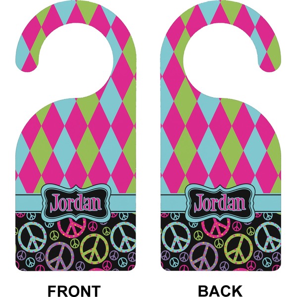 Harlequin & Peace Signs Door Hanger (Approval)