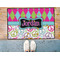Harlequin & Peace Signs Door Mat - LIFESTYLE (Med)