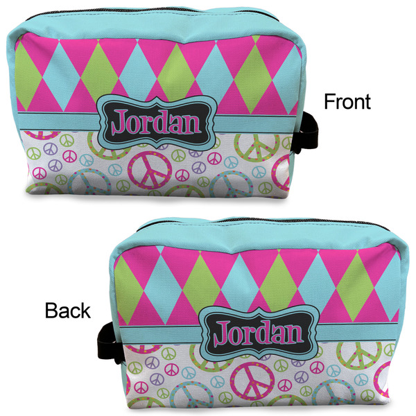 Harlequin & Peace Signs Dopp Kit - Approval