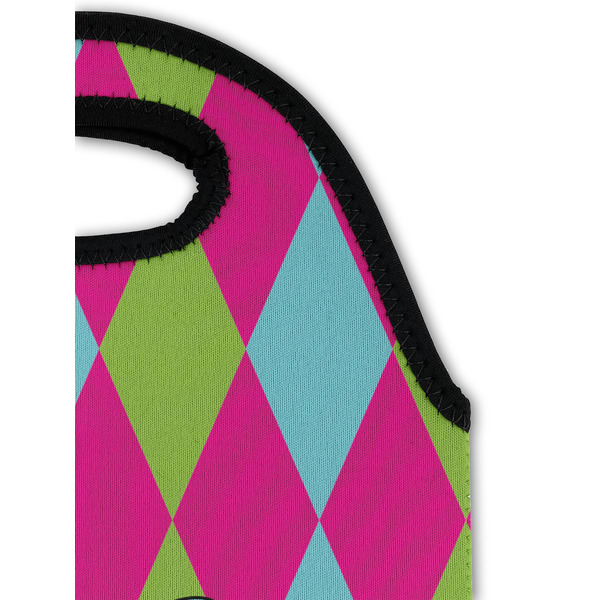 Harlequin & Peace Signs Double Wine Tote - Detail 1 (new)