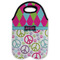 Harlequin & Peace Signs Double Wine Tote - Flat (new)