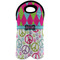 Harlequin & Peace Signs Double Wine Tote - Front (new)
