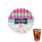 Harlequin & Peace Signs Drink Topper - XSmall - Single with Drink