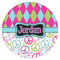 Harlequin & Peace Signs Drink Topper - XSmall - Single