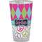 Harlequin & Peace Signs Pint Glass - Full Color - Front View