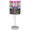 Harlequin & Peace Signs Lamp with Drum Shade (Personalized)