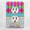 Harlequin & Peace Signs Electric Outlet Plate - LIFESTYLE