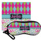 Harlequin & Peace Signs Personalized Eyeglass Case & Cloth
