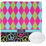Harlequin & Peace Signs Washcloth (Personalized)