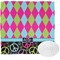 Harlequin & Peace Signs Washcloth (Personalized)