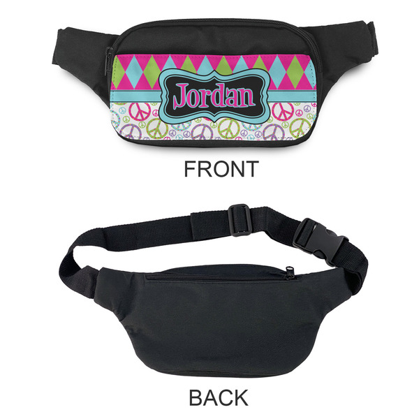 Harlequin & Peace Signs Fanny Packs - APPROVAL
