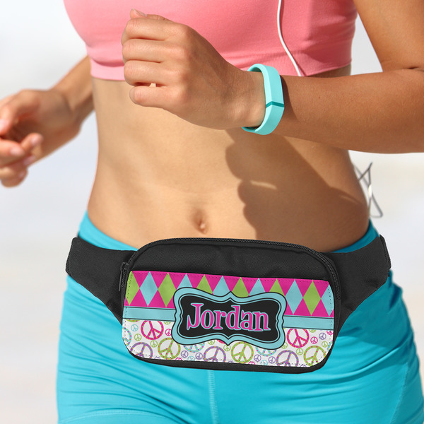 Harlequin & Peace Signs Fanny Packs - LIFESTYLE