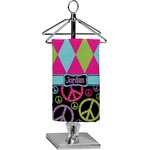 Harlequin & Peace Signs Finger Tip Towel - Full Print (Personalized)