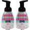 Harlequin & Peace Signs Foam Soap Bottle (Front & Back)