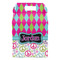 Harlequin & Peace Signs Gable Favor Box - Front
