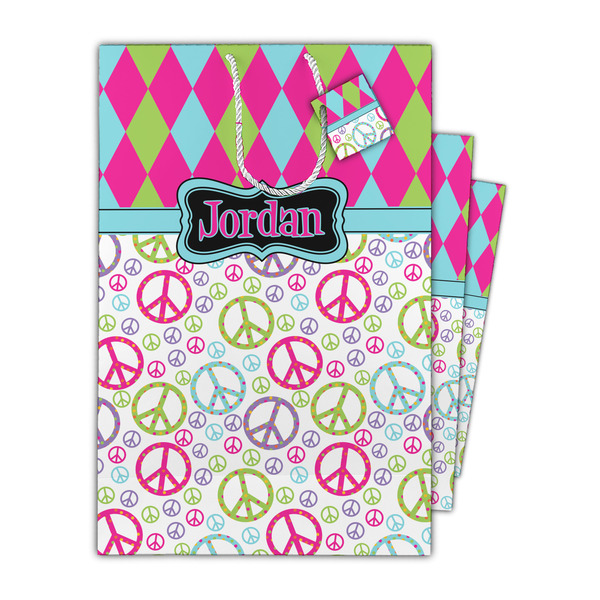 Harlequin & Peace Signs Gift Bags - Parent/Main