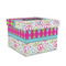 Harlequin & Peace Signs Gift Boxes with Lid - Canvas Wrapped - Medium - Front/Main