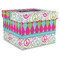 Harlequin & Peace Signs Gift Boxes with Lid - Canvas Wrapped - XX-Large - Front/Main